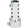 Andux Zone Silenziatore di scarico per moto 48mm Silenziatore regolabile universale smontabile Moto DB Killer XSQ-03 (Corto, Argento)