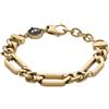 Diesel Bracciale da Uomo, Acciaio Inossidabile, Lunghezza 20 cm, D'oro