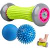 beupro - Set di 3 rulli massaggianti per fascite plantare, palla Lacrosse e palla massaggiante con punte, bastone per il recupero della fascite plantare e rilassamento dei muscoli stretti