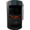 DCG S.R.L. Stufa Elettrica, Camino a Pavimento 2000W, Effetto Fiamma LED Regolabile, Termostato Integrato, Timer, 64,5x41x41 cm