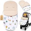 Totsy Baby Sacco passeggino invernale nanna 90x45 cm - coprigambe universale neonato termico per cybex yoyo e altri passeggini perfetto per ragazzi e ragazze Minky certificato Oeko-Tex Safari