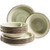 Mäser, serie Bel Tempo, set di piatti in gres Verde oliva (Bel Tempo Ii)