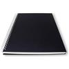Artway Studio - Blocco da disegno formato A3, rilegatura a spirale, formato A3, formato verticale, 60 faccie/30 pagine di carta multimediale da 240 g/m², copertina rigida, colore: nero