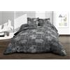 Le linge de Jules Copripiumino 220 x 240 + 2 federe - Puro cotone 57 fili - Linea