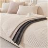 QHAIYYBF Copridivano 4 posti con penisola,Velluto Copriseduta Divano Elasticizzato, Universale Copricuscini Divano Antiscivolo, Copridivano Cuscini Separati, Soft Sofa Seat Cover Lavabili
