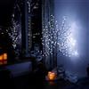 CCLIFE albero luminoso da interno 150cm, Lampada LED con funzione memoria, Albero di ciliegio illuminazione, bianco freddo, IP44, 150 LED albero con luci