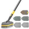 DALIPER 3 in 1 Spazzola per la Pulizia della Doccia, 142cm Spazzola Estensibile Per La Pulizia Della Doccia, La Pulizia Della Vasca Da Bagno, Pavimenti E Muro