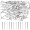 UNICRAFTALE 200 Pc Acciaio Inossidabile Perline Tubo Perline Distanziali Ricerca di Gioielli (30X3Mm, Foro: 2,7Mm)
