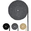 FORBELL Cordoncino di cotone, corda di cotone macramè, diverse misure, per lavori fai da te, regali (grigio, 8 mm (5 m)