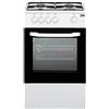 Beko - CSG42000DW - Cucina 4 Fornelli a Gas con Forno Integrato e Coperchio Superiore - Bianco, 50 x 50 x h85 cm