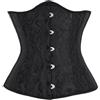 Ynport Crefreak Underbust da donna Raso Lace Up Corsetto Underbust Vita Cincher Corsetto Modellante Gilet Matrimonio Fondo Cintura Biancheria intima modellante da donna Top Shaper Bustier,Bianco,M