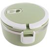 Ejoyous Portapranzo Termico con Isolamento Termico in Acciaio Inossidabile, Contenitori per Alimenti a Strato Singolo Mantengono il Cibo Caldo (Verde)