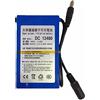 ELEOPTION Batteria Lipo Portatile 4800mAh DC 12V 12.6V Super Ricaricabile Pack Adattatore di alimentazione UE/US per telecamera CCTV video record