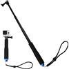 CXWFLM Asta telescopica, selfie stick telescopico per Action Cams, asta di prolunga da 19 pollici, compatibile con GoPro Hero 12/11/10/9/8/7, DJI Osmo Action, Insta360, SJCAM, Xiaomi robusto monopiede per