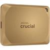 Crucial X10 Pro SSD Esterno 4TB, Fino a 2100MB/s Lettura e 2000MB/s Scrittura, USB-C 3.2, PC e Mac, Resistenza ad Acqua e Polvere, Hard Disk Esterno, Oro - CT4000X10PROSSD9D02