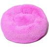 DOTBUY-SHOP Rotondo Cuccia Cane Interno, Peluche Cuccia Gatto e Cane Ciambella Cuscino per Cani, Lavabile e Morbido Cuscino per Animale, per Cani Gatti Gattino Cucciolo (40CM,Rosa Scuro)