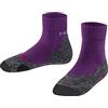 FALKE TK2 Short, Calzini da escursionismo Unisex - Bambini, Lana, Viola (Wildberry 8895), 27-30 pacco da 1