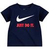 Nike Swoosh JDI S/S Tee, Ossidian/Univeristy Red., 74/80