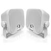 STUDIOFINIX Sistema di altoparlanti stereo impermeabile 10,2 cm 100 W per ATV, UTV, moto, trattore, barca (bianco)