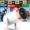 Amovfilm 4K mini con WiFi e Bluetooth Proiettore Intelligente Android Supporto 1080P Videoproiettore Keystone Automatico Proiettore da Esterno per Telefono TV Stick Laptop