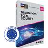 Bitdefender Total Security, Software di Sicurezza, Licenza Digitale per 10 Dispositivi, 2 Anni, Compatibile con PC/Mac/iOS/Android