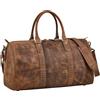 STILORD 'Santiago' Vintage Borsone da Viaggio Uomo Vera Pelle Borsa Sportiva Donna Duffle Bag Bagaglio a Mano - Travel Bag 28L a Tracolla da Cabina per Weekend & Business, Colore:marrone medio