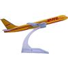 Bswath Modello Aerei 1:400 DHL 757 Modello Aereo Metallo Aereo Die-Cast Lega Aerei per Regalo e Collezione
