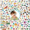 KonSait 278 Pezzi Tatuaggi temporanei per Bambini, 24 Fogli 6 Serie Finti Impermeabili Tatuaggio per Ragazzi, Pirati, Mostri, Animali, Auto, Spazio, Dinosauro, Regalo per Festa di Compleanno Bambini