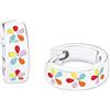 Prinzessin Lillifee Orecchini a cerchio per bambine in argento Sterling 925, con zirconi sintetici, forniti in una confezione regalo per gioielli