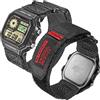 hemsut h Cinturino in nylon da 18mm a fissaggio rapido Compatibile con Casio AE/F/W (AE-1200, F-91W, W-735H, DW-H5600) Sangle militare rinforzata (Nylon premium stile cintura di sicurezza), Petit poignet (6.3