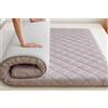 YOUGANG Materassino futon giapponese, singolo, matrimoniale, king size, pieghevole, tatami, portatile, per dormitorio da campeggio (grigio, 90 x 190 cm)