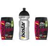 ISOSTAD Isostar Hydrate & Perform Iso Drink - 400 g di polvere di bevanda isotonica - polvere di elettroliti per supportare le prestazioni atletiche - 2 mirtilli rossi + bottiglia da 0,5 litri
