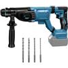 Kistrba Martello combinato a batteria professionale per batteria Makita 18 V serie BL, batteria 18 V, martello perforatore 3 in 1, 26 mm (senza batterie e caricatore)