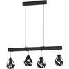 Eglo Townshend - Lampadario a sospensione vintage 4 luci per tavolo