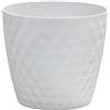 Dehner Fioriera in plastica conica, colore bianco, 17 cm