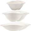 Villeroy & Boch - Vapiano Tris di Ciotole 6 Pezzi Bianco, Lavabile in Lavastoviglie, Adatto per Microonde, Scodella, Ciotola per Zuppa o Dessert, Ciotole Ceramica, Stoviglie, Porcellana Premium