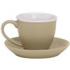 Villa d'Este Home Tivoli 1996 Set 6 tazzine caffè 100 ml con piattino in porcellana new bone China, Cedro pedro, Forma