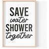 Tongue in Peach Stampa divertente citazione | Stampe per la casa | Salva acqua doccia insieme | Bagno citazione estetica Wall Art Rude A4 A3 A5 * Cornice non inclusa* - PBH129