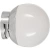 EGLO Cerveteri-E, lampada da parete a clip, lampada da bagno, lampada da tavolo da trucco, faretto in plastica effetto cromato e bianco, bianco neutro, IP44