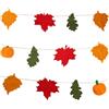Talking Tables Stringa di foglie autunnali per interni di Halloween, decorazione divertente per feste di compleanno, feste di New York, 16 LED a batteria, lunghezza della luce 157 cm
