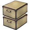 Lavatelli Set 2 Scatole Armadio Portaoggetti con Coperchio - Organizer Cambio Stagione in Cartone 32 x 42 x 21 cm Tapirus - Made in Italy, Resistenti, Facili da Montare, con Maniglie