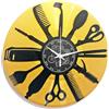 Instant Karma Clocks | Orologio Da Parete | Barber Shop | Barbiere | Parrucchiere | Colore Nero e Oro | Doppio Vinile | Idea Regalo