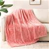 Whale Flotilla Coperta Morbida in Pile, Calda Coperta per Divano, Letto, Soffice e Accogliente, 130 x 170 cm, Rosa