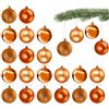 com-four® 20x Palline di Natale, palline di plastica per Natale, decorazioni per albero di Natale con gancio, Ø 6 cm