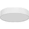 LQWELL Lampada da Soffitto in Tessuto, Plafoniera Rotonda con Paralume in Lino, Attacco E27 x 6, max.40W, Ø50cm x H10cm, Grigio, per Soggiorno, Camera da Letto, Sala da Pranzo, Ufficio