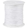 FASHEWELRY Rotolo di filo di cotone cerato da 1,5 mm, 91,4 m, per creazione di gioielli, collane, bracciali, artigianato, macramè, bianco