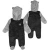 NFL FLC Bunting Pram, Game Nap Teddy-Festone in Pile con Cerniera Intera Unisex Baby, Nero, 3-6 Mesi