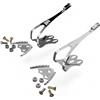 LOEVELOSI Gabbia per pedali in acciaio inox, gancio a 3 fori, adatto per Shimano 600 AX PD6300, 600 PD-6207, 600 Tricolor, Dura-Ace PD-7400, PD-A550 e 105 Aero PD-1050 Pedali