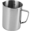 Gcljlmy Bicchiere graduato in acciaio inox, con manico, contenitore grande, brocca per mixer da cucina per latte art