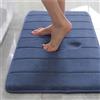 ping bu Tappetino da bagno antiscivolo, in memory foam, extra morbido, super assorbente, per casa, cucina (80 x 160 cm, blu navy)